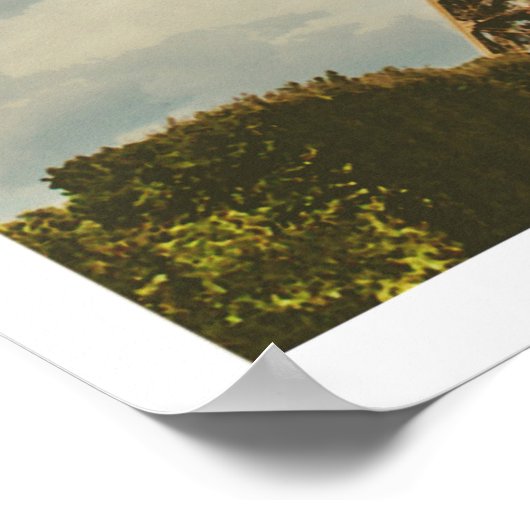 Vintag Paris Eiffel Tower Poster (Ecke)