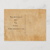 Vintag Paris Eiffel Tower Postkarte Save the Date (Rückseite)