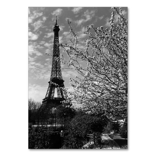 Vintag Paris Eiffel Tower Tischnummer (Rückseite)