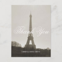 Vintag Paris Eiffel Tower Wedding Vielen Dank
