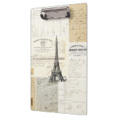 Vintag Paris Ephemera Clipboard Klemmbrett (Links)