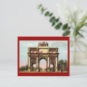 Vintag Paris, Etoile, Arc de Triumphe Postkarte (Stehend Vorderseite)