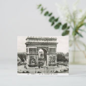 Vintag Paris, Etoile, Arc de Triumphe Postkarte (Stehend Vorderseite)