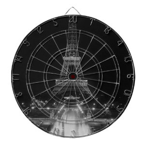 Vintag Paris Fontains Tower Eiffel Dartscheibe