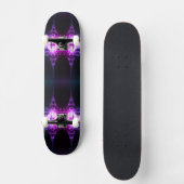 Vintag Paris Fontains Tower Eiffel Nachtskateboard Skateboard (Vorderseite)