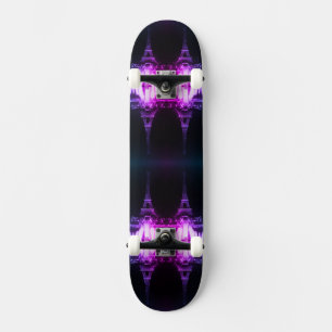 Vintag Paris Fontains Tower Eiffel Nachtskateboard Skateboard