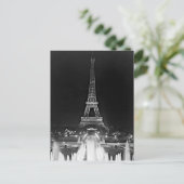 Vintag Paris Fontains Tower Eiffel Postkarte (Stehend Vorderseite)