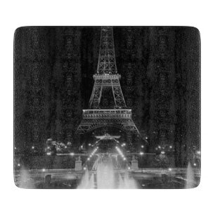 Vintag Paris Fontains Tower Eiffel Schneidebrett