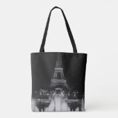 Vintag Paris Fontains Tower Eiffel Tasche (Rückseite)