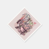VINTAG PARIS FRANCE ICONS PAPIER DECOUPAY SERVIETTE (Ecke)