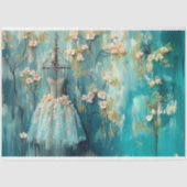 Vintag Paris Frankreich Ballerina Fashion Decoupag Seidenpapier (Vorderseite)