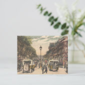 Vintag Paris Frankreich Le Boulevard des Italiens Postkarte (Stehend Vorderseite)