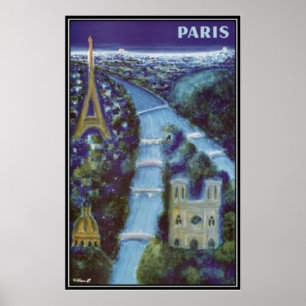 Vintag Paris, Frankreich - Poster