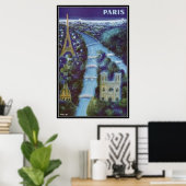 Vintag Paris, Frankreich - Poster (Heimbüro)