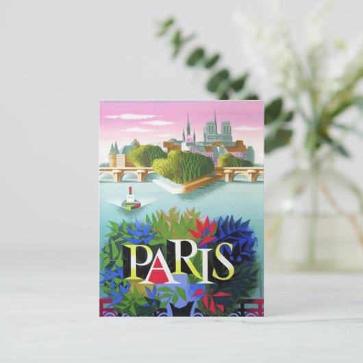 Vintag Paris - Frankreich Postkarte (Stehend Vorderseite)