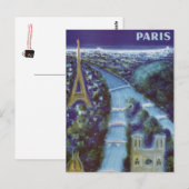 Vintag Paris, Frankreich - Postkarte (Vorne/Hinten)