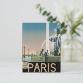 Vintag Paris, Frankreich - Postkarte (Stehend Vorderseite)