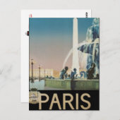 Vintag Paris, Frankreich - Postkarte (Vorne/Hinten)