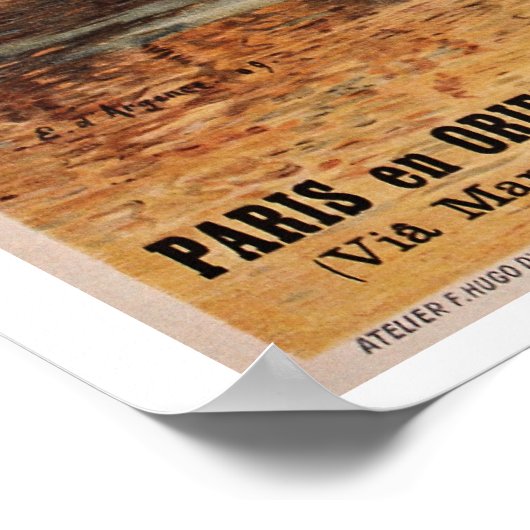 Vintag Paris Lyon Méditerranée Poster (Ecke)