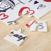 Vintag Paris: Muster für die Reiseroute Puzzle (Seite)