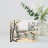 Vintag Paris, Notre Dame, Seine Postkarte (Stehend Vorderseite)