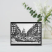 Vintag Paris Pantheon Postkarte (Stehend Vorderseite)