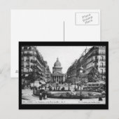 Vintag Paris Pantheon Postkarte (Vorne/Hinten)