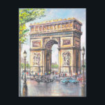 Vintag Paris, Paris Arc de Triumphe, Postkarte<br><div class="desc">Vintag Paris,    ParisArc de Triumphe, </div>