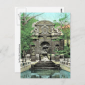 Vintag Paris, Paris Jardins de Luxembourg Postkarte (Vorne/Hinten)