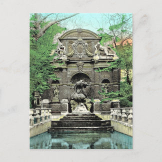 Vintag Paris, Paris Jardins de Luxembourg Postkarte