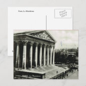 Vintag Paris, Paris, La Madeleine Postkarte (Vorne/Hinten)