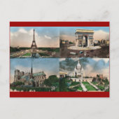 Vintag Paris, Paris, Multiview Postkarte (Vorderseite)