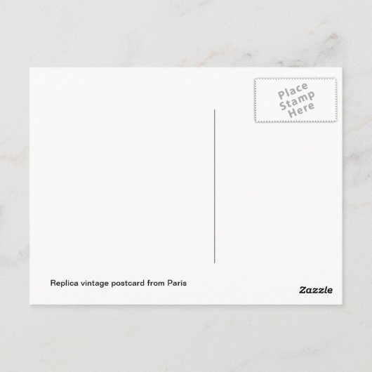 Vintag Paris, Paris Multiview Postkarte (Rückseite)