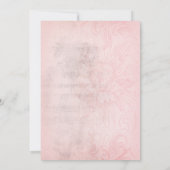 Vintag Paris Pink Black Sweet 16 Geburtstag Einladung (Rückseite)