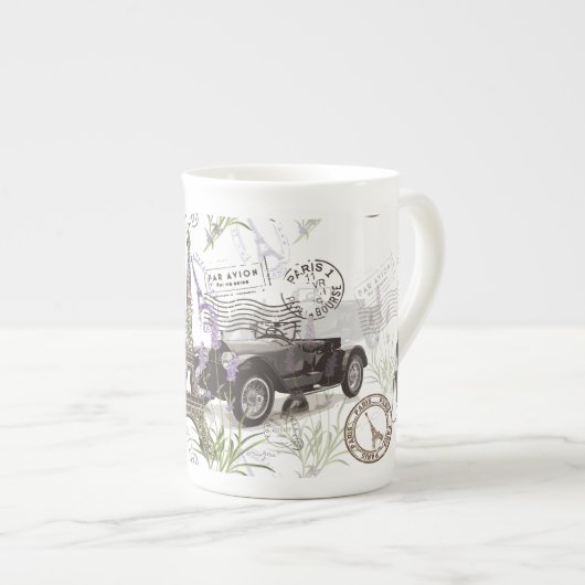 Vintag Paris Porzellantasse (Vorderseite Rechts)