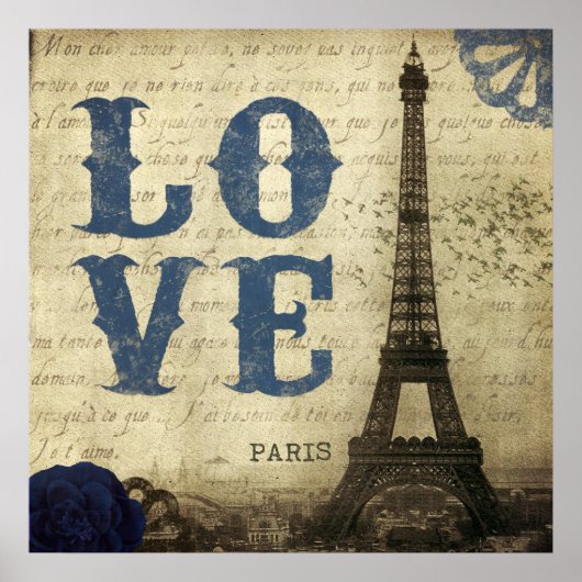 Vintag Paris Poster (Vorne)