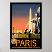 Vintag Paris Poster (Vorne)