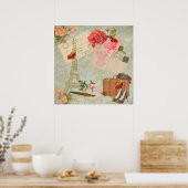 Vintag Paris Poster (Küche)