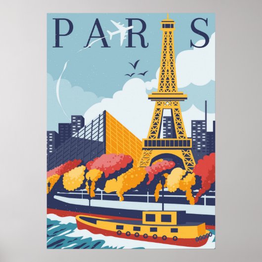 Vintag Paris Poster (Vorne)