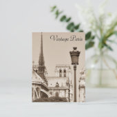 Vintag Paris Postkarte (Stehend Vorderseite)