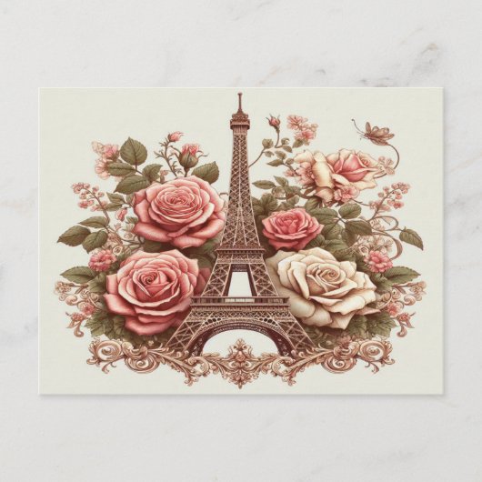 Vintag Paris Postkarte (Vorderseite)