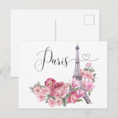 Vintag Paris Postkarte (Vorne/Hinten)