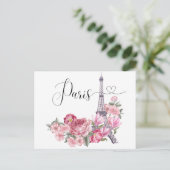 Vintag Paris Postkarte (Stehend Vorderseite)