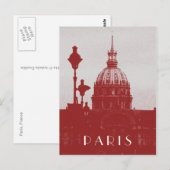 Vintag Paris Postkarte (Vorne/Hinten)