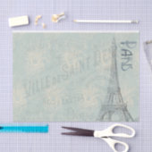 Vintag Paris Seidenpapier (Handwerk)