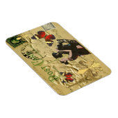 Vintag Paris Tango Postkarte Magnet (Rechte Seite)