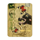 Vintag Paris Tango Postkarte Magnet (Vertikal)