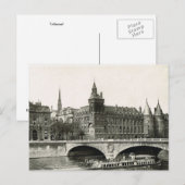 Vintag Paris, Tribunal Postkarte (Vorne/Hinten)