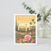 Vintag Pasadena California Postkarte (Stehend Vorderseite)