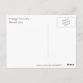 Vintag Pastel Blue Faires Postkarte (Rückseite)